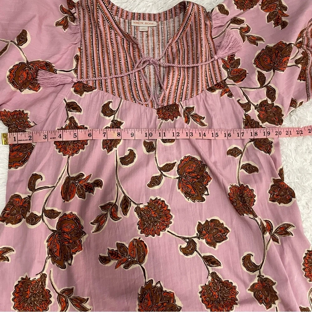 Knox Rose Cotton Blend Floral Mini Dress - Picture 7 of 8